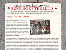 Tablet Screenshot of bullbalcony.com